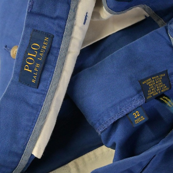 Polo Ralph Lauren 32 x 9" Blue Recent Classic Chino Shorts - Picture 3 of 5